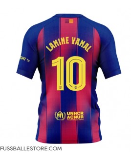 Günstige Barcelona Lamine Yamal #10 Heimtrikot 2025-26 Kurzarm